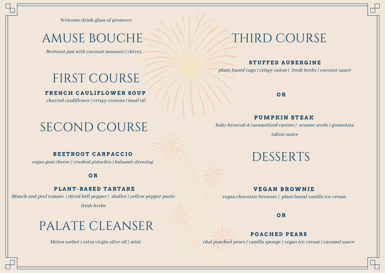 NEW YEARS MENU 2024